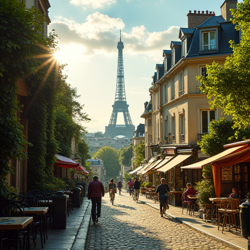 Imagined scene for day 1 in Paris