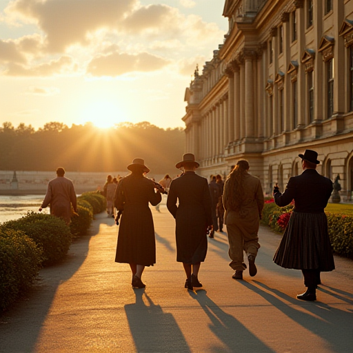 Imagined scene for day 3 in Versailles