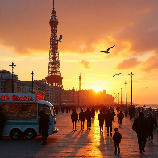 Imagined scene for day 8 in Blackpool