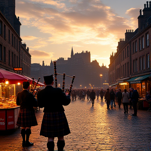 Imagined scene for day 15 in Edinburgh