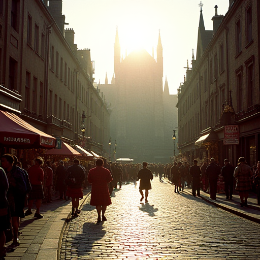 Imagined scene for day 19 in Edinburgh